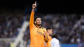 Jude Bellingham célèbre son but lors du match Léganès-Real Madrid (0-3, Liga), le 24 novembre 2024