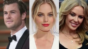 Chris Hemsworth, Margot Robbie et Kylie Minogue