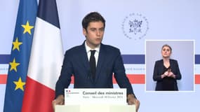 Gabriel Attal le 10 février 2021