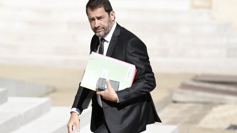 Le porte-parole du gouvernement Christophe Castaner arrive à l'Elysée pour une réunion de travail en mai 2017 (image d'illustration)