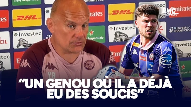 UBB : “A ce jour il n'y pas d'incertitude, mais…”, Jalibert est touché au genou annonce Bru