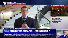 Jordan Bardella sur les retraites: "Si nous arrivons à la tête de l'État, nous reviendrons sur la brutalité de cette réforme"