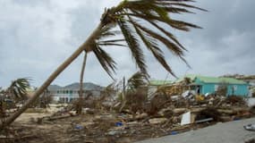 Les dégâts provoqués par le passage des ouragans Irma et Maria, le 20 septembre 2017 sur l'île de Saint-Martin