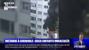 L'incroyable sauvetage de deux enfants sautant du 3e étage pour échapper à un incendie à Grenoble