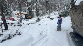 La hameau du Barbein, situé sur la commune de Risoul (Hautes-Alpes), coupé du monde après les intempéries, ce mardi 5 décembre. 