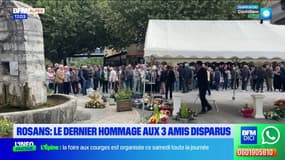 Rosans: un hommage rendu sur la plage du village aux trois habitants de la commune, tués dans un accident de la route