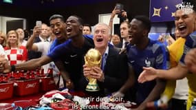 La joie de Deschamps et des Bleus en 2018