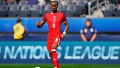 Ismaël Koné lors de la petite finale de la Ligue des nations CONCACAF entre les Etats-Unis et le Canada, le 23 mars 2025.