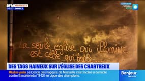 Marseille : des inscriptions haineuses sur l'église des Chartreux 