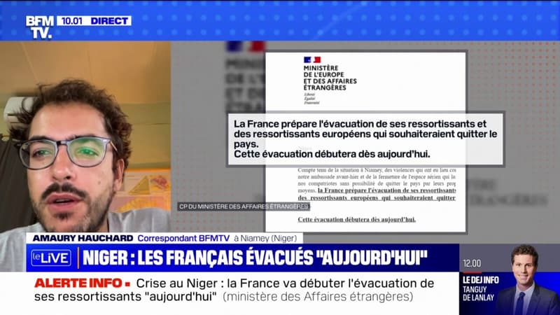 Crise au Niger: la France va débuter l'évacuation de ses ressortissants ce mardi