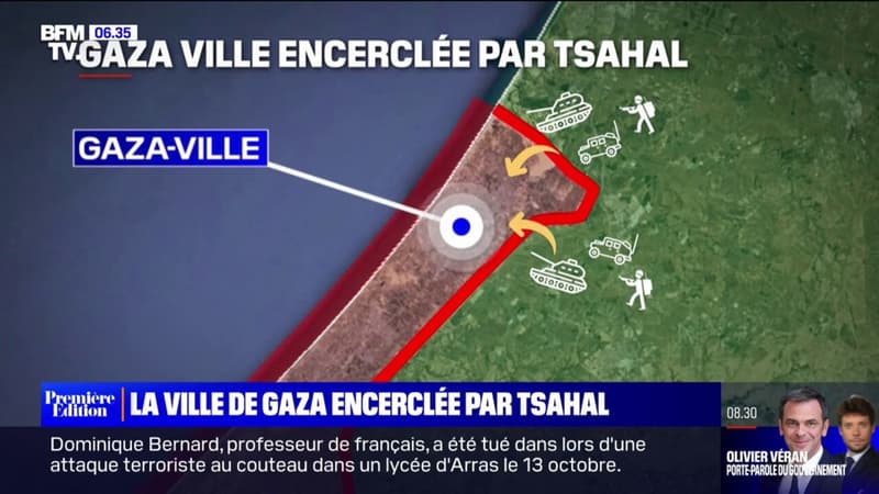 Conflit entre Israël et le Hamas: Tsahal affirme avoir terminé d'encercler la ville de Gaza