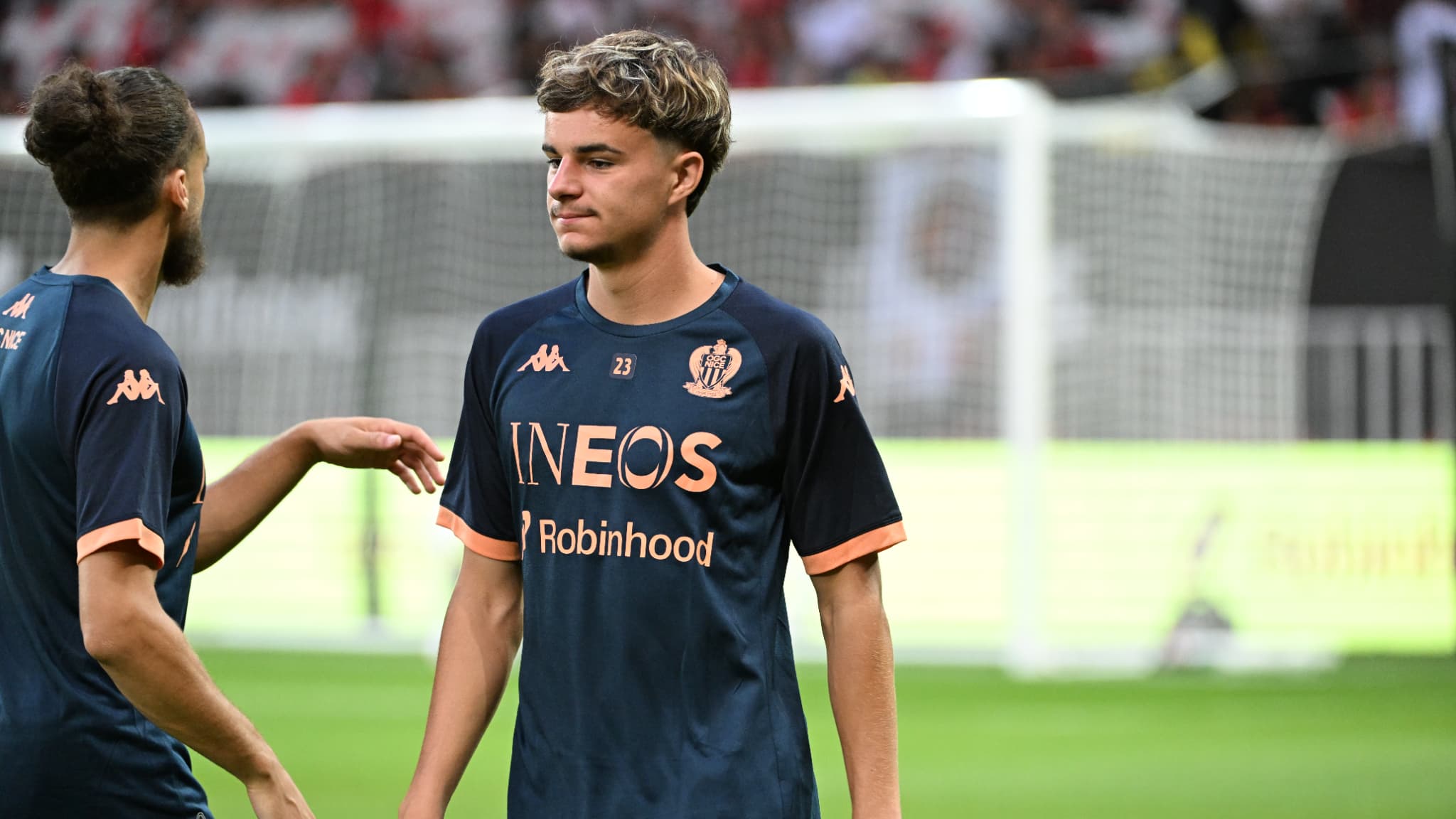 Gabiner Bernardeau avant le 3e tour préliminaire de Ligue des champions, le 6 aout 2025. 