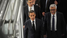 Nicolas Sarkozy, le 8 octobre, lors de son déplacement à Béziers.