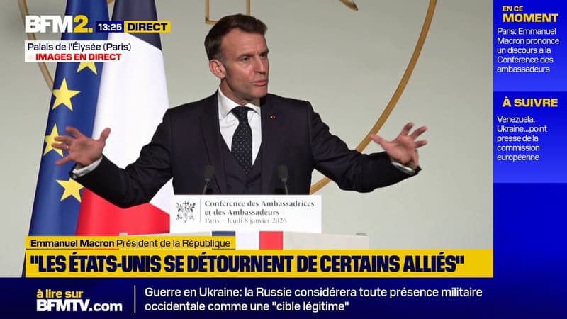 "Notre sécurité et notre Défense n'est pas que de l'OTAN", déclare Emmanuel Macron