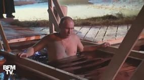 Pour l’Épiphanie orthodoxe, les Russes plongent dans l'eau glacée... Poutine compris