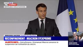 Emmanuel Macron sur le Covid-19: "Nous aurons sans doute, dans les jours qui viennent, de nouvelles décisions à prendre"