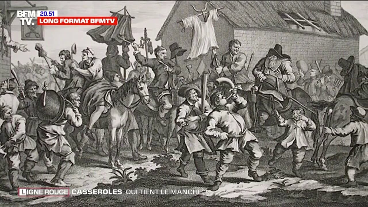 LIGNE ROUGE – Les casserolades reprennent une vieille tradition historique: le charivari LIGNE ROUGE – Les casserolades reprennent une vieille tradition historique: le charivari