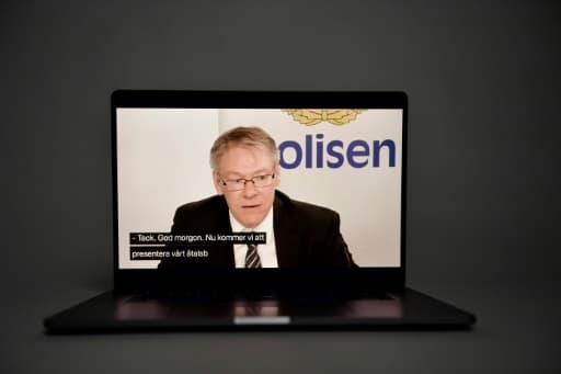 Le procureur Krister Petersson lors d'une visio conférence à Stockholm, le 10 juin 2020 Le procureur Krister Petersson lors d'une visio conférence à Stockholm, le 10 juin 2020