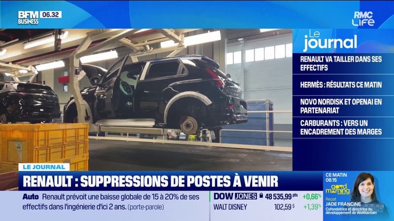 Renault : suppressions de postes à venir