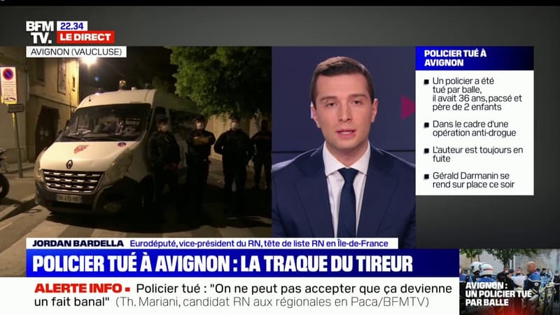 Jordan Bardella: "Aujourd'hui dans notre pays, les policiers sont devenus des cibles"