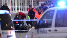 Place Saint Lambert, à Liège, en Belgique, où un tireur isolé a ouvert le feu et lancé des grenades mardi, faisant 5 morts et 125 blessés, avant de se suicider.