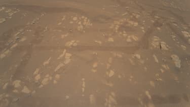 La première image en couleur de la planète Mars, immortalisée par Ingenuity.