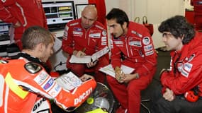 Valentino Rossi avec Preziosi (à droite)