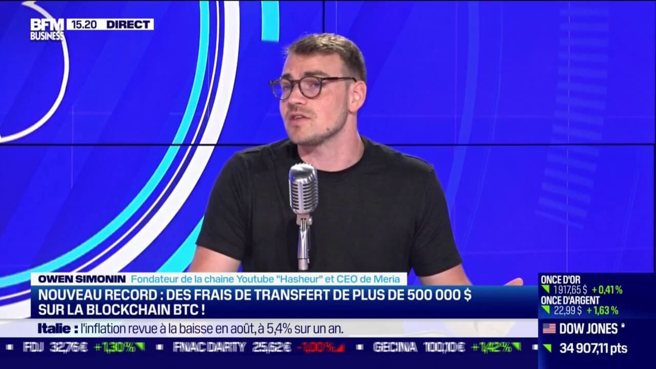 Des frais de transfert de plus de 500 000 $ sur la blockchain BTC