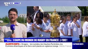 Coupe du monde de rugby: le trophée exposé à Gennevilliers à 100 jours du tournoi