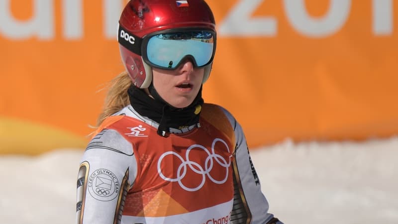 Ester Ledecka surprise à l'arrivée du Super-G