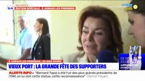 Sacre de l'OM en 1993: Dominique Tapie se dit "très émue"