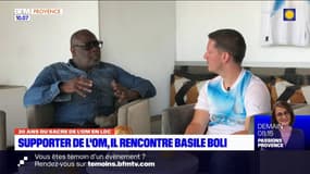 Supporter de l'OM, il rencontre Basile Boli