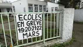 A l'école Ange Guépin, à Nantes, les portes resteront fermés toute la semaine avec la grève des enseigants qui commence ce mardi. 