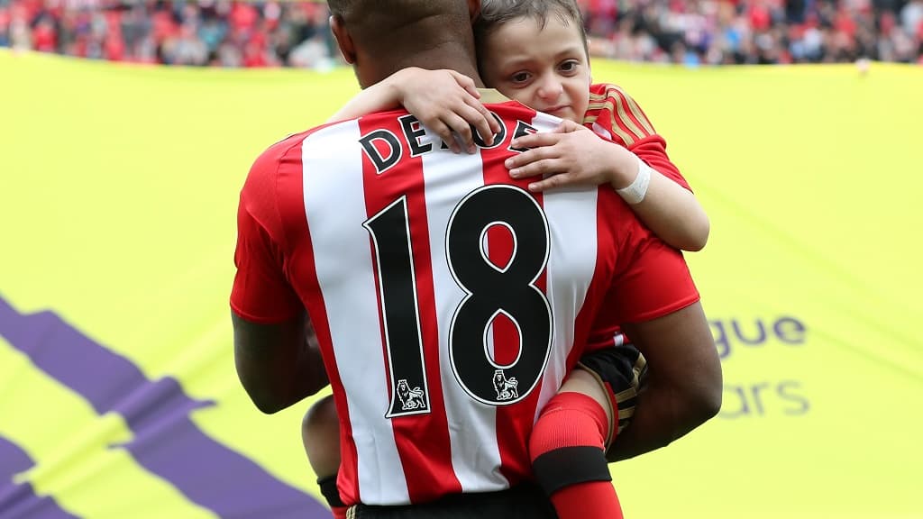Jermain Defoe et Bradley Lowery