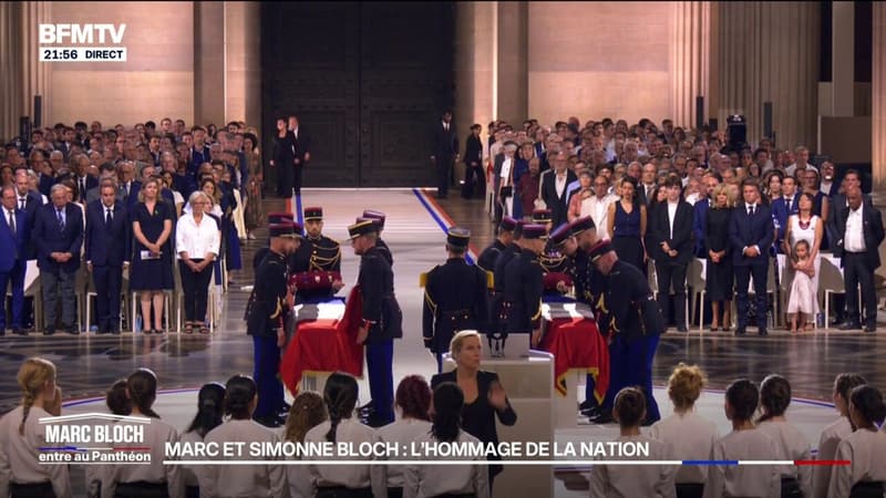 L'entrée au Panthéon de Marc Bloch et de son épouse Simonne Vidal