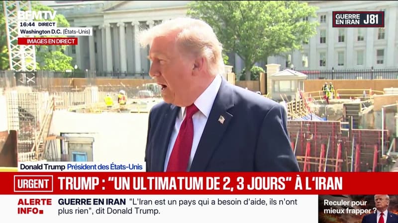 Donald Trump déclare que l'Iran dispose de "deux, trois jours" avant que les frappes américaines ne reprennent
