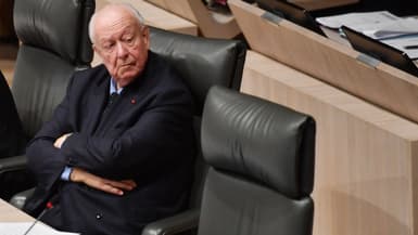 Jean-Claude Gaudin, lors du dernier conseil municipal de l'année 2018 à Marseille, le 20 décembre 2018.