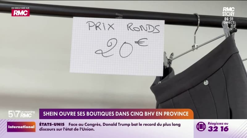 Shein ouvre ses boutiques dans cinq BHV en province
