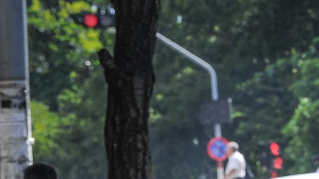 Un Cubain prend une photo avec son téléphone portable, à La Havane, en juillet 2015.