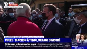 "Quand la machine France se met en route, c'est impressionnant": Très ému, le maire de Tende rencontre Emmanuel Macron