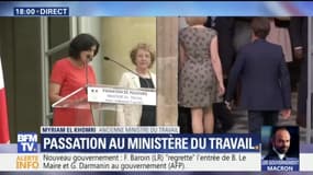 Quand Myriam El Khomri souhaite "bon courage" à Muriel Penicaud