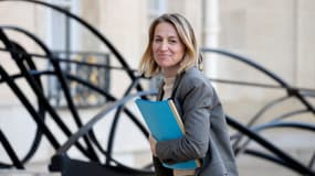 La ministre du Travail, Astrid Panosyan-Bouvet, à l'Élysée le 10 octobre 2024 à Paris 