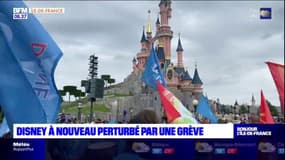 6e journée de grève à Disneyland Paris