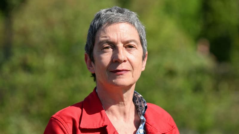 Caroline Mecary, candidate de la Nupes, dans la 7e circonscription de Paris, le 17 mai 2022.
