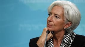 Christine Lagarde s'est dit à la disposition des autorités françaises pour répondre de ses choix dans le règlement de l'affaire opposant Bernard Tapie et le Crédit Lyonnais, dans un entretien à France 2 réalisé jeudi et diffusé vendredi. /Photo prise le 1