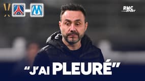 PSG 2-2 (4tab1) OM : "J'ai pleuré en rentrant aux vestiaires", confie De Zerbi après la défaite
