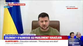 Volodymyr Zelensky, devant le parlement israélien: "Nous avons la même menace, vous et nous: la destruction totale de notre peuple"