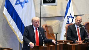 Donald Trump s'adressant à la Knesset, à Jérusalem, le 13 octobre 2025. (Photo d'illustration)