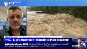 Épisode cévenol dans les Alpes-Maritimes: "On a eu en 45 minutes l'équivalent d'une crue centennale", indique le maire de Mandelieu-La-Napoule