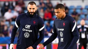 Karim Benzema et Kylian Mbappé
